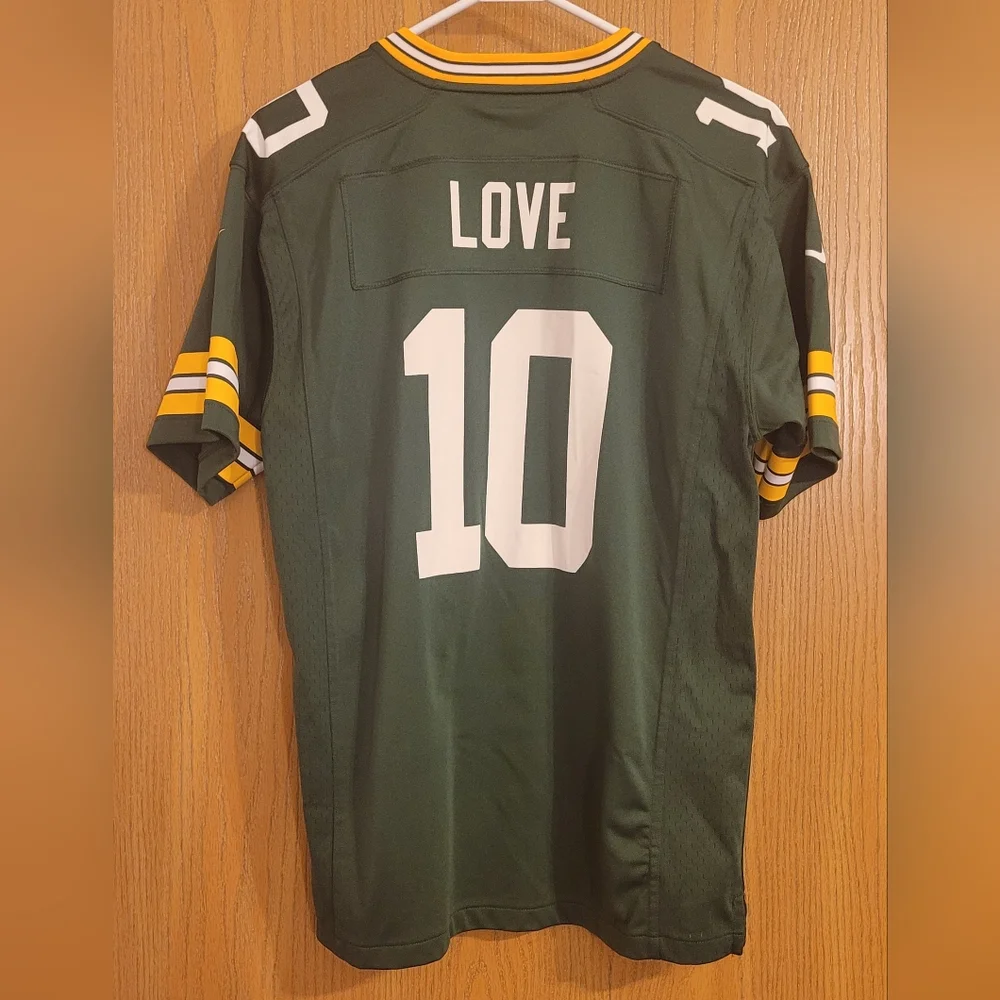 #10 Jordan Love Nike Boy's Home Game Jersey - Picture 4 of 6